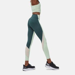 Outdoor Voices Flex Zoom 7/8 Legging Green & Grey ColorBlock
